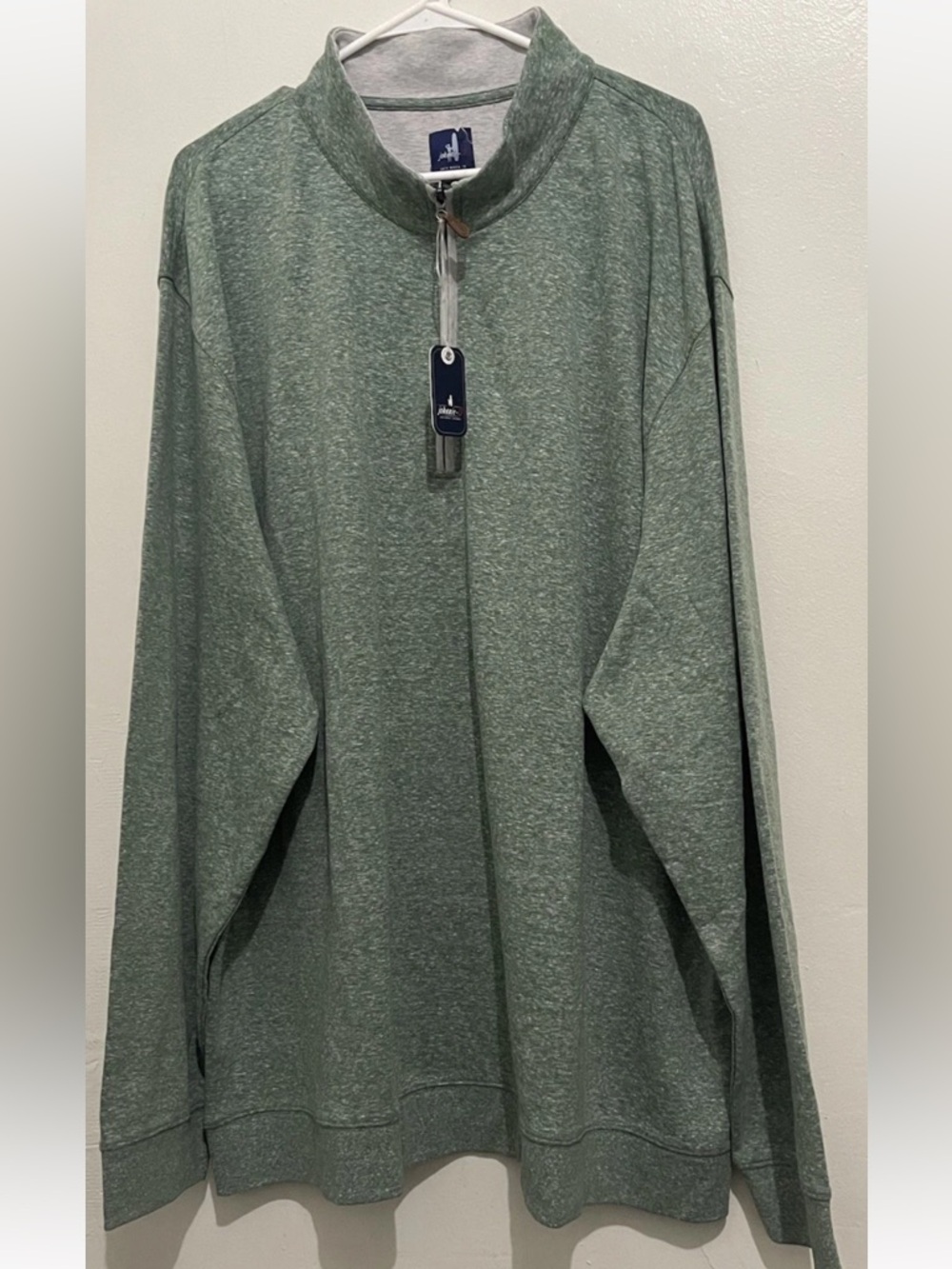 Johnnie-O Big & Tall Sully 1/4 Zip Pullover  Balsam Size 4XL NWT